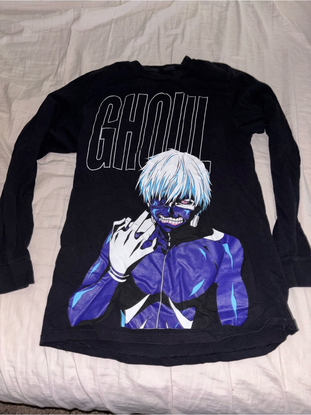 Men’s size Medium  Tokyo Ghoul Black Long Sleeve Shirt Funimation Anime